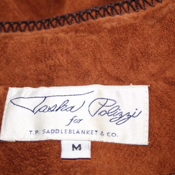 Tasha Polizzi For T.P. Saddleblanket & Co. Copper Suede Leather Jacket M - Picture 8 of 8